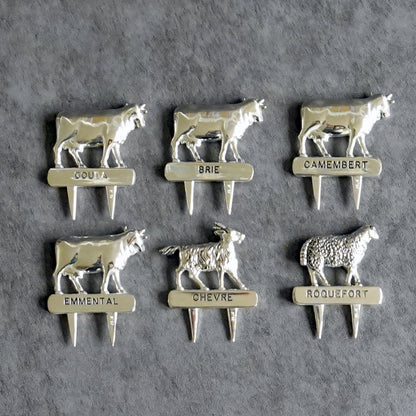 Vintage Cheese Markers | Set of 6