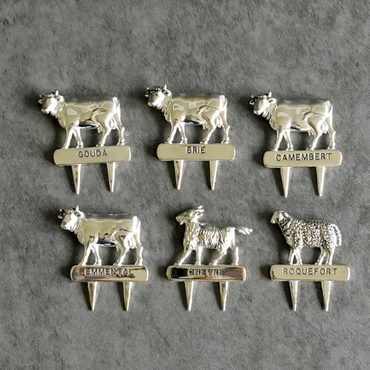 Vintage Cheese Markers | Set of 6